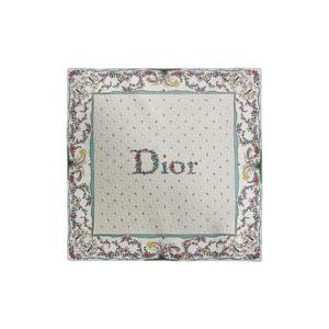 디올 디올아무르 실크 트윌 레볼루션 플라워 90 스퀘어 스카프 화이트 멀티컬러 62DOF090I674-C971