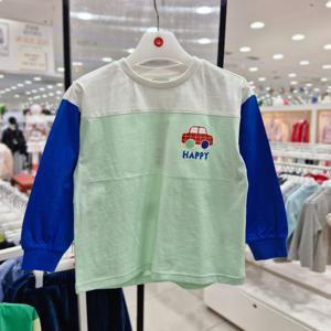 [래핑차일드](모다진주) 컬러버색 긴팔 티셔츠 86129-331-33_JJ