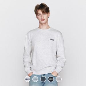 [지오다노]남성 봄 라운드넥 그래픽 레터링 면 맨투맨 티셔츠 026513