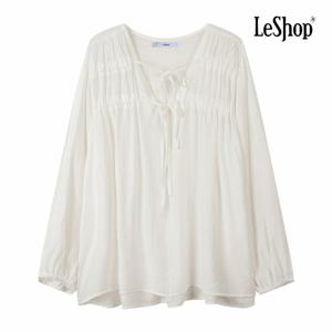 [르샵] 더블 리본 셔링 블라우스 (BQ2BL030A)