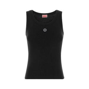 26SS KENZO 블랙 stretch 코튼 탱크 탑 FG52TO2014SJ99J TP572018925