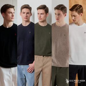 USPA 26SS 남성 코튼100 라운드 티셔츠 5종 SET