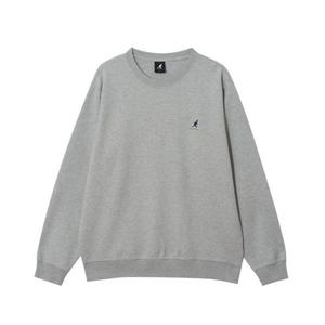 캉골 박스 로고 세미오버핏 스웨트셔츠 1791 멜란지그레이 379827