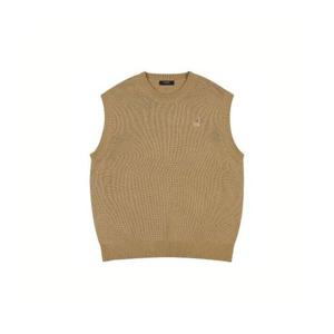 캉골 KANGOL 체스트 심볼 니트 베스트 1869 베이지 5004066470 380714