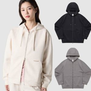 르꼬끄 유니 쿠션지 루즈핏 후드 집업 QR123LFT13