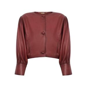 끌로에 가죽 자켓 CH26SCV97201642 Brown