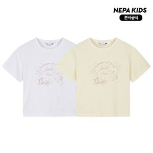 [네파키즈] KM45301 여아 쿨소로나 크롭 반팔티셔츠 본사직영