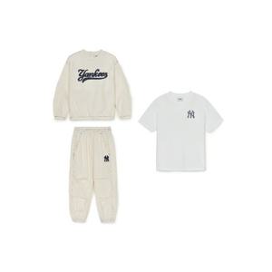 M MLB키즈트레이닝세트 TQK 7AS2V2351-50CRD 바시티 3PCS 우븐 세트 뉴욕양키스