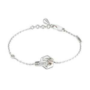 (선물포장) 구찌 지오메트릭 G 체인 실버 팔찌 817030 J8420