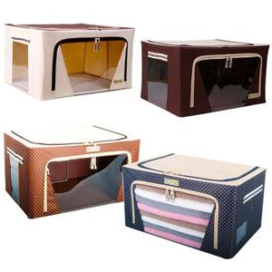 4가지색상 깔끔한 대용량리빙박스 66L 2P