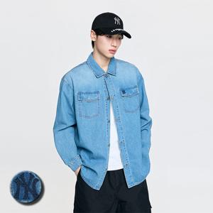 MLB 공용 바시티 빈티지 슬럽 데님셔츠 (3ADRV0161)