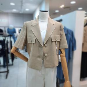 [잇미샤][잇미샤]스티치포인트크롭린넨자켓(ITP7YJK710)_DG