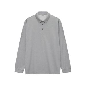 [노티그]솔리드 긴팔 카라티 그레이_OMP1T1TL101G1