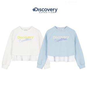 디스커버리키즈 DKTR26061 여아 프릴 매치 맨투맨