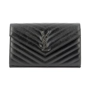 26 SS 생로랑 클래식 카상드르 체인 지갑 블랙 377828BOW02