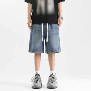 비욘드라이프 버뮤다 워싱 데님 밴딩 숏팬츠 1001875