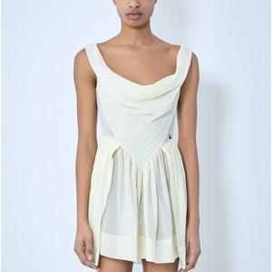 26 SS 비비안 웨스트우드 Sunday 선데이 드레이프 미니 드레스 1101039H W01EH B408