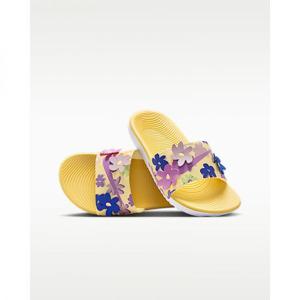 나이키 카와 SE 리틀키즈주니어 슬라이드 - 소프트 옐로우실트 레드사파이어라이트 마젠타 IB5883-700 369837