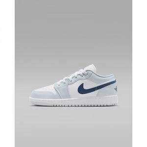 나이키 에어 조던 1 로우 주니어 신발 - 화이트아우라스쿼드런 블루 553560-104 361798