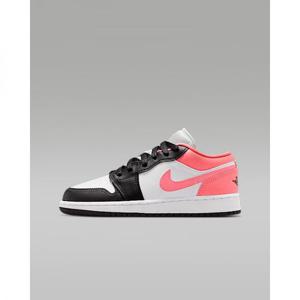 나이키 에어 조던 1 로우 주니어 신발 - 블랙화이트핑크 게이즈 553560-025 361800