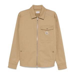 몽클레어 로고 배지 체스트 플랩 포켓 집업 재킷 L10912F000235