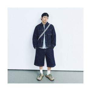 캉골 KANGOL 그라운드 데님 버뮤다 쇼츠 4067 5014633304 380900