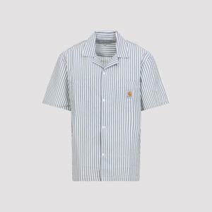 칼하트 WIP 긴팔 셔츠 I0362033K5XX03 LEAVEL STRIPE BLUE RIVER