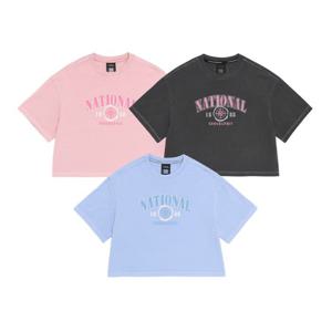 [내셔널지오그래픽키즈]K262GTS920 여아 피그먼트 반팔 티셔츠 3종택1