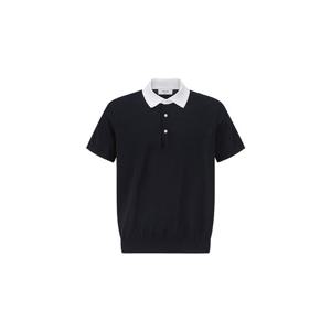 [에디션앤드지]25S/S 워셔블 배색 카라 반팔 스웨터 NEF2ET1627DNV