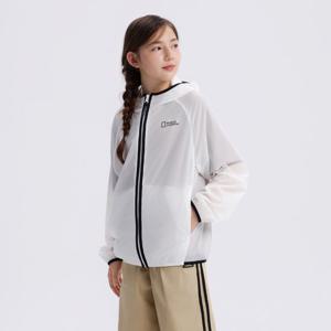 [내셔널지오그래픽키즈]K262UJK910 경량 바람막이 자켓 WHITE