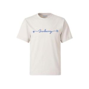 26 SS 버버리 로고 엠브로이더드 크루넥 티셔츠 화이트 81062948106294