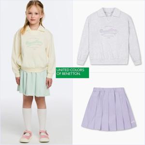 [베네통키즈]26S 여아 리본 맨투맨 or 스커트 선택1-QAMT03611