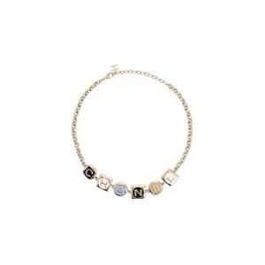 [엘러브] 샤넬 25C 레터링 로고 참 네크리스 골드/멀티 6ET0532