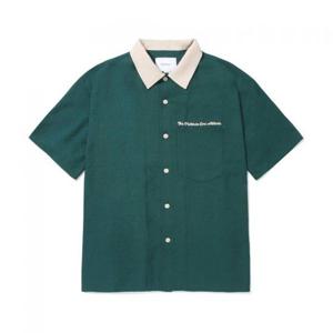 커버낫 레터링 리조트 하프 셔츠 그린 394567