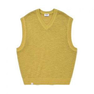 커버낫 크로셰 니트 베스트 라이트 옐로우 394630