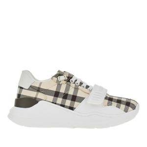 버버리 체크 레이스업 벨크로 스니커즈 8118642 F B2529
