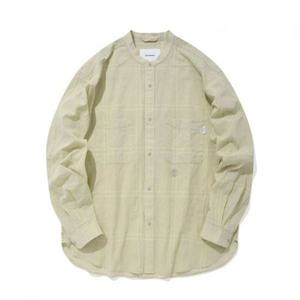 커버낫 스탠드 칼라 체크 셔츠 사워 395394