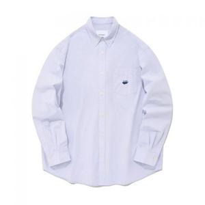 커버낫 웨일 로고 코튼 셔츠 라벤더 395317