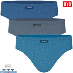 BYC차분한컬러 프리시티 무소변구 미디남삼각팬티3매입MCF2327