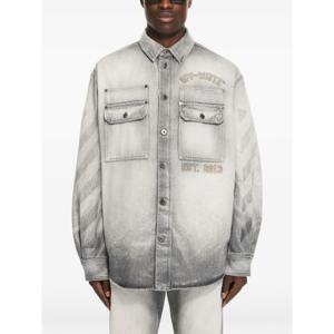 오프화이트 데님 자켓 44MYD05VS26 D003 020 GREY