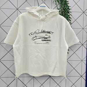 [에꼴리에]에꼴리에 주니어 5부 루즈핏 쿨 양면 후드티 26B0457_