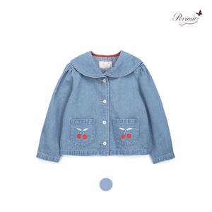 [페리미츠]세일러 데님 자켓. 체리 자수 청자켓 P2612J0600_CA