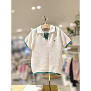 블루독베이비 10 26SS신상(CR) 심플 썸머 니트 반팔티 (4631430202)