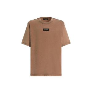 돌체앤가바나 코튼 프린트 티셔츠 G8RI4TG7P1O