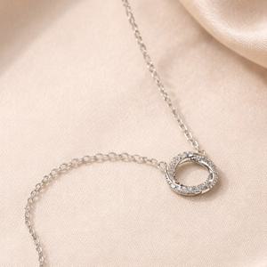 메종드쉬 목걸이 모던 큐빅 써클 링 펜던트 BCN003