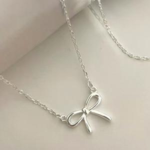 메종드쉬 목걸이 러블리 리본 포인트 펜던트 BCN001