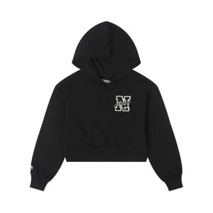 [NBA KIDS]NBA NYK 여아 크롭 오버핏 후드티셔츠 블랙 K253TH650