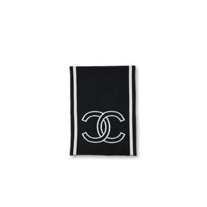 [라운지엘] 샤넬 CC로고 블랙 리버시블 머플러 AAA710