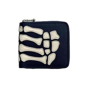 Kapital캐피탈 떰즈 업 본 핸드 집 월렛 네이비 K2503XG522