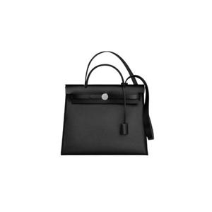 Hermes에르메스 에르백 집 31 백 셀리에 H 베를린 캔버스   팔라듐 하드웨어 누아 에크류 H072069CKAA